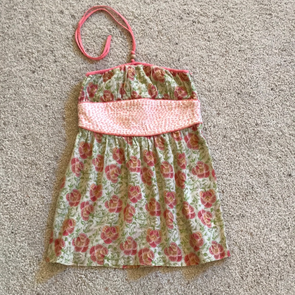 NWT, Free People, Green & Pink Floral Print Top!